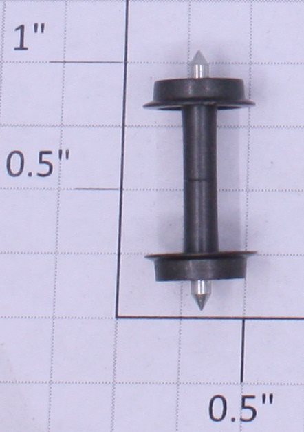 AHM 1X HO Black Plastic Wheel Set with Steel Axle