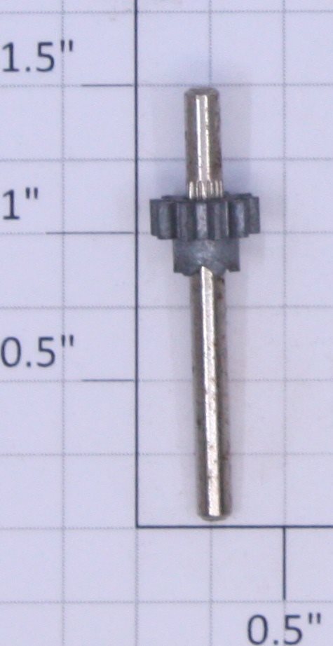 Lionel 3360-48 Burro Crane Metal Pinion Gear & Shaft Assembly