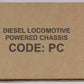 Lionel Code-PC Diesel Locomotive Powered O27 Diesel Frame Chassis - Boxed