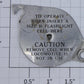 Lionel 2333-129 Battery Cover Swivel Plate w/Lettering
