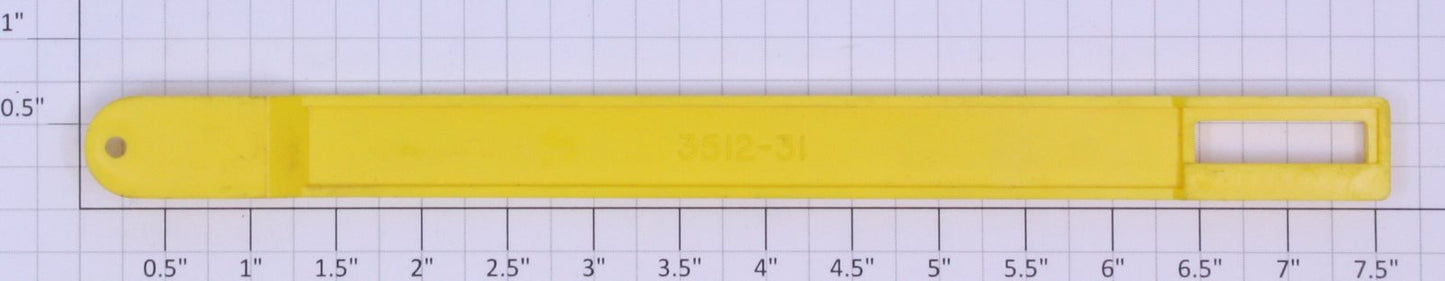 Lionel 3512-31 O Gauge Fire Ladder Car Yellow Rack Gear Return Arm