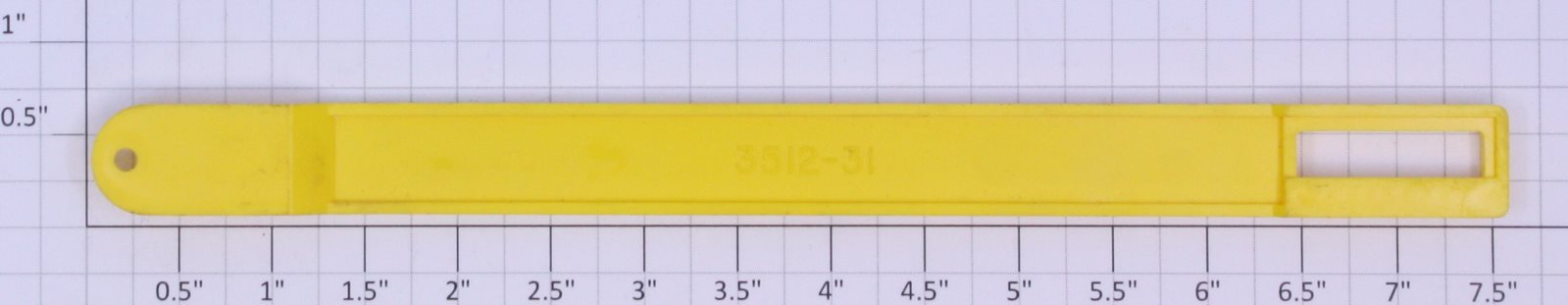 Lionel 3512-31 O Gauge Fire Ladder Car Yellow Rack Gear Return Arm