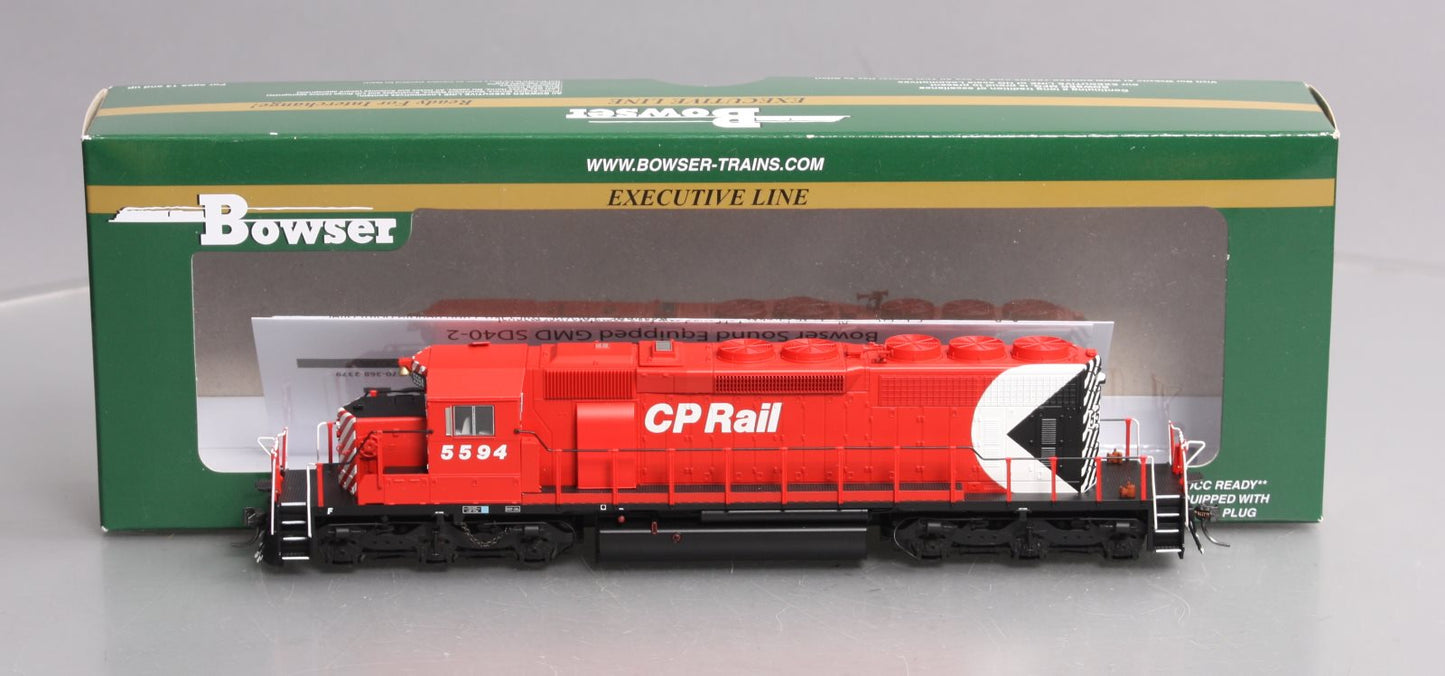Bowser 24140 HO Canadian Pacific SD40-2 Diesel Locomotive #5594 w/DCC & Sound