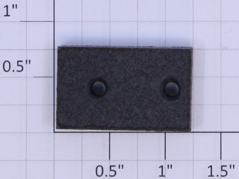 Acme 1028-12 Fiber Block 1-7/16" Long x 3/4" W x 1/4" Thick w/ #8-32 Thread