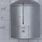 American Flyer PA13C201X S Scale Silver Canister without Letters