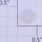 Acme 1028-07 O White Lens 5/16" High x 13/32" OD Flange x 5/16" OD Globe