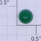 Acme 1028-03 O Green Lens 1/4" High x 3/8" OD Flange x 5/16" OD Globe