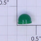 Acme 1028-03 O Green Lens 1/4" High x 3/8" OD Flange x 5/16" OD Globe
