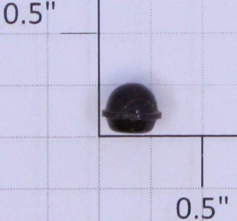 Acme 1028-09 Dark Amber Lens 1/4" High x 5/16" OD Flange x 1/4" OD Globe