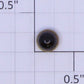 Acme 1028-09 Dark Amber Lens 1/4" High x 5/16" OD Flange x 1/4" OD Globe