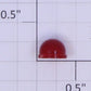 Acme 1028-05 O Gauge Red Lens 1/4" High x 3/8" OD Flange x 5/16" OD Globe