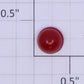 Acme 1028-05 O Gauge Red Lens 1/4" High x 3/8" OD Flange x 5/16" OD Globe