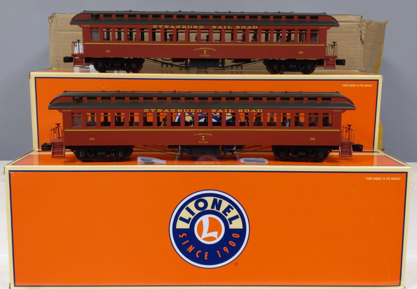 Lionel 2227030 O Strasburg Railroad Wood Coach #1 (Pack of 2)