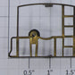 American Flyer XA10013 S Scale Brass Caboose End Rail with Brake Wheel