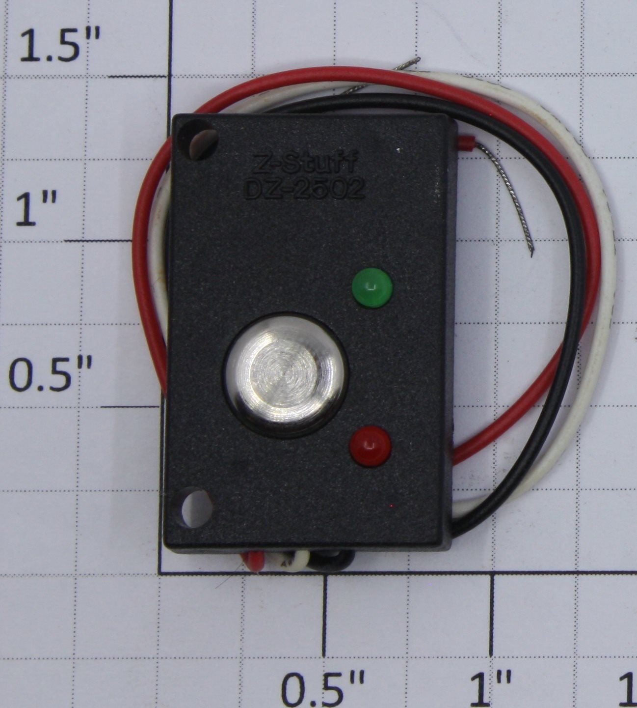 Z-Stuff DZ-2502 Push Button with Red and Green LED's