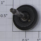 Lionel 671-240-1 O Gauge Turbine Center Wheel with Swaged Axle and Insert