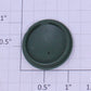 Bachmann HO1000 1-1/8" Diameter Green Tank Car End