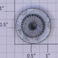 Lionel 8010-123 Grooved Drive Gear Wheel with Traction Tire