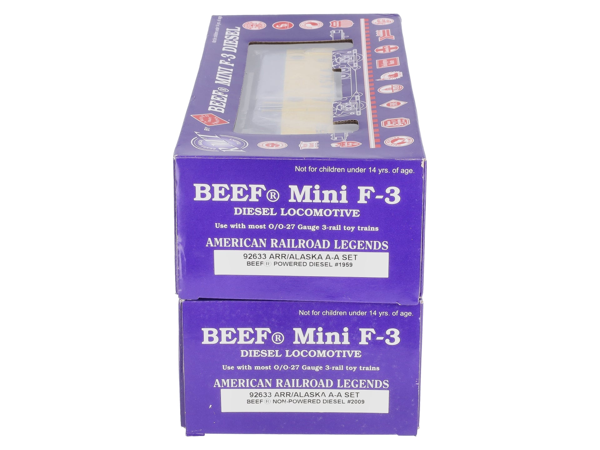 RMT 92633 O Gauge Alaska Beef Mini F-3 A-A Diesel Engine Set  #2009/1959