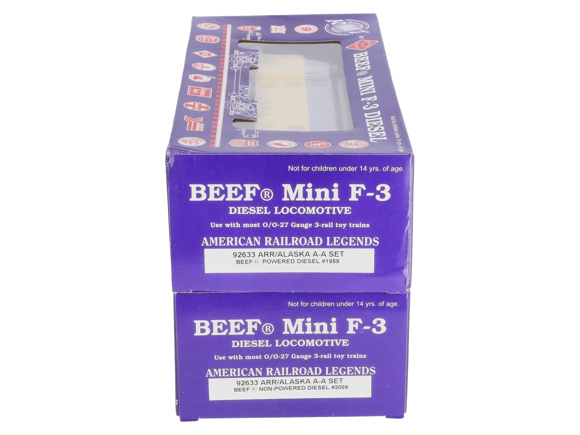 RMT 92633 O Gauge Alaska Beef Mini F-3 A-A Diesel Engine Set  #2009/1959