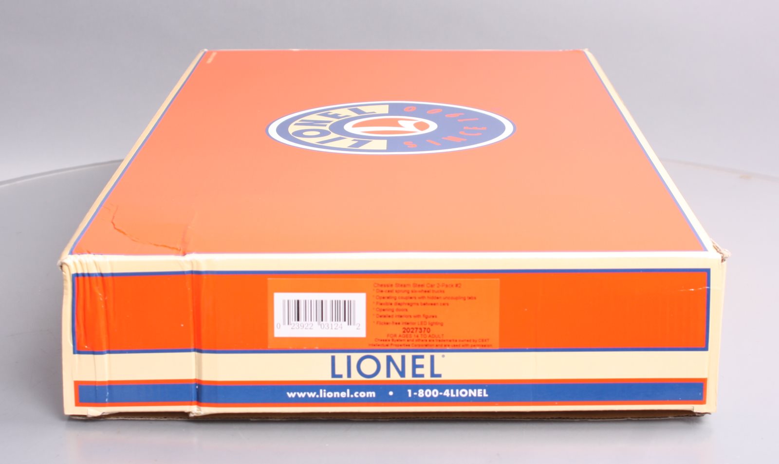 Lionel 2027370 O Gauge Chessie Steam Steel Car 2-Pack EX/Box