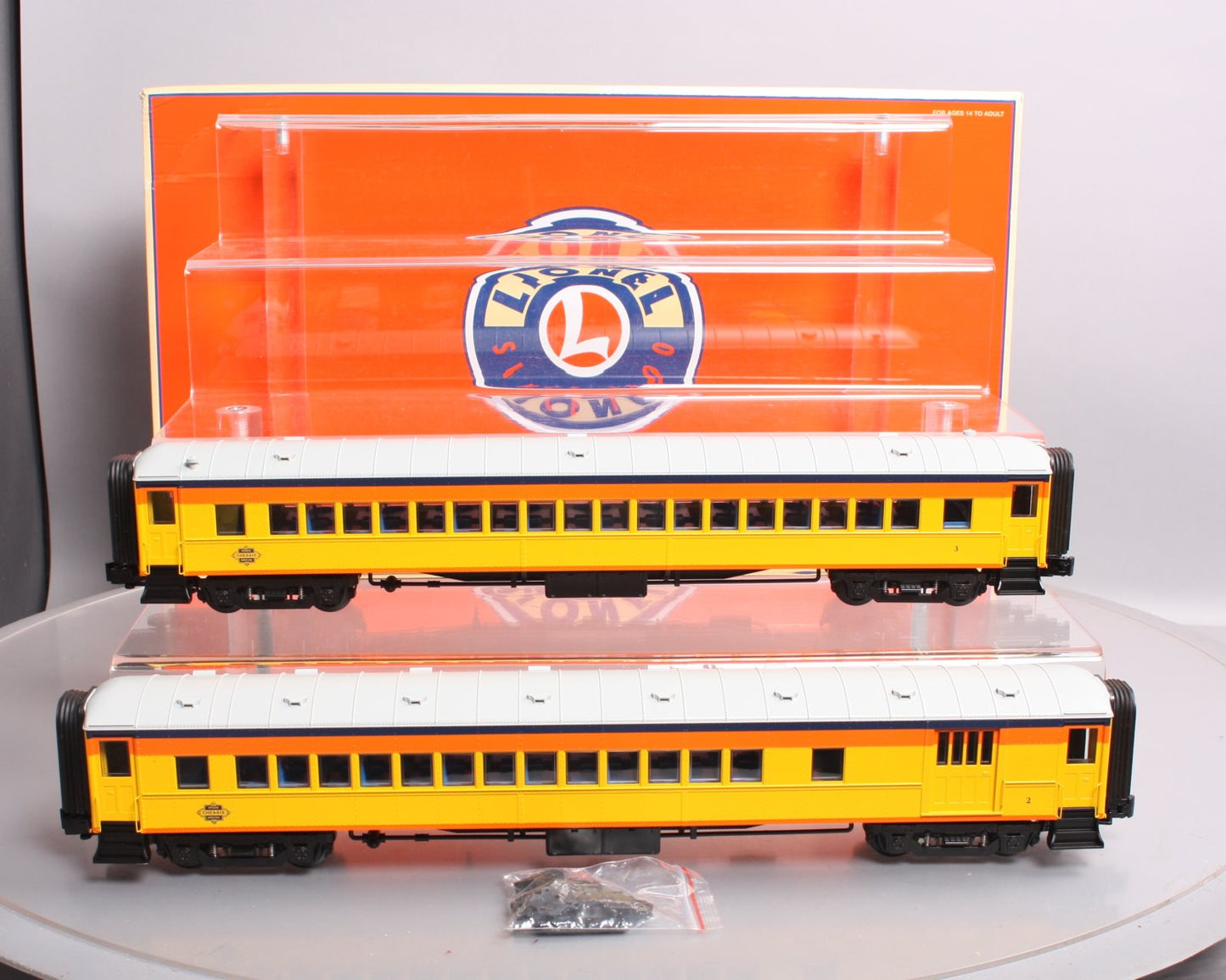 Lionel 2027370 O Gauge Chessie Steam Steel Car 2-Pack EX/Box