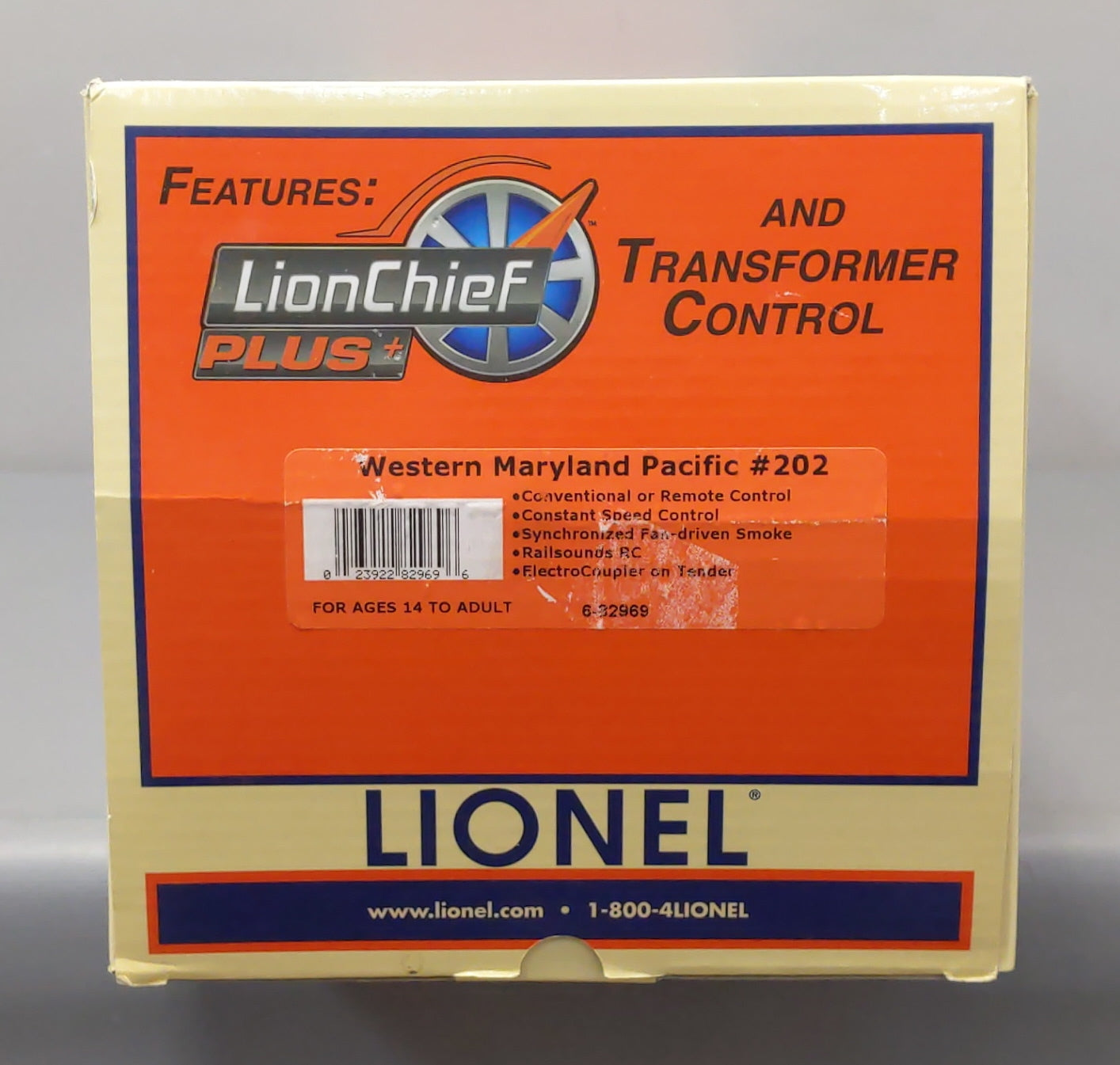 Lionel 6-82969 O Western Maryland 4-6-2 Pacific LionChief Plus Steam Loco #202