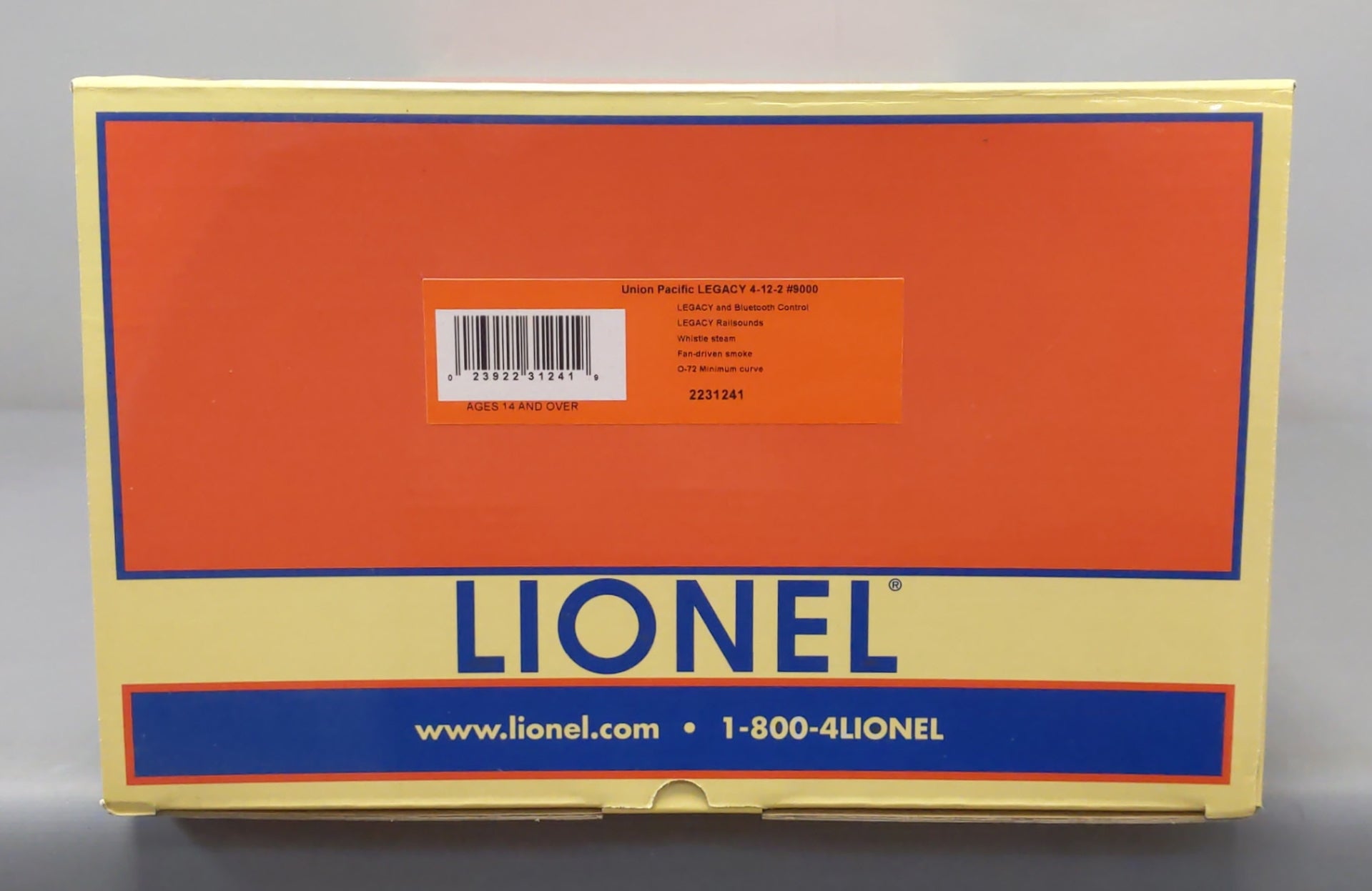 Lionel 2231241 O BTO Union Pacific Legacy 4-12-2 Steam Locomotive #9000