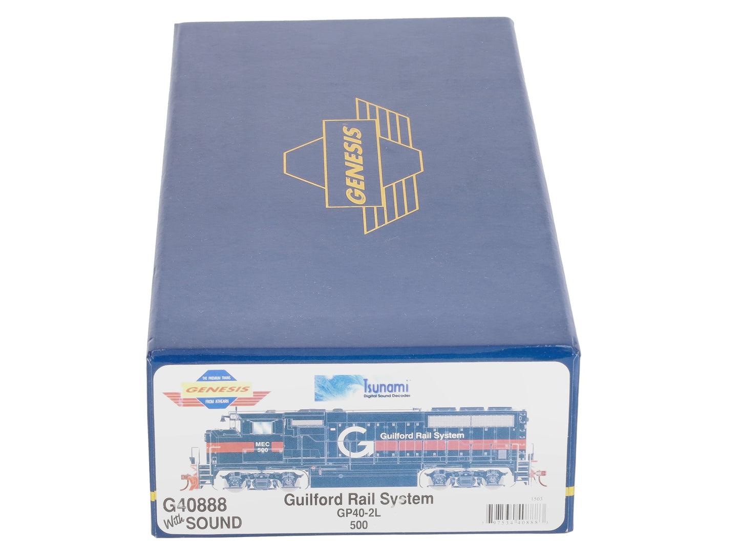 Athearn G40888 HO Guilford/MEC GP40-2L Diesel Locomotive w/DCC & Sound #500