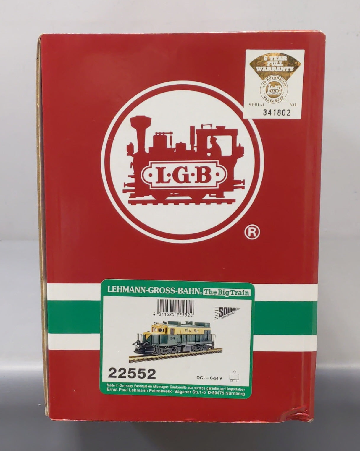 LGB 22552 G Scale White Pass Diesel Locomotive #109 LN/Box