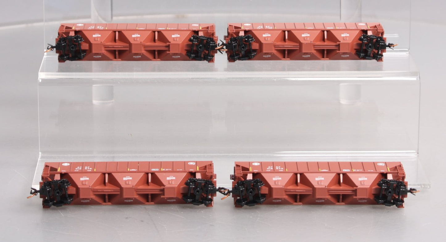 Micro-Trains 99300136 N ATSF 3-Bay High-Side Covered Hopper (Set of 4) LN/Box