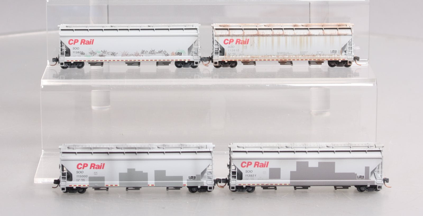 Micro-Trains 99305340 N SOO Line/CP Rail Weathered 3-Bay Cvd