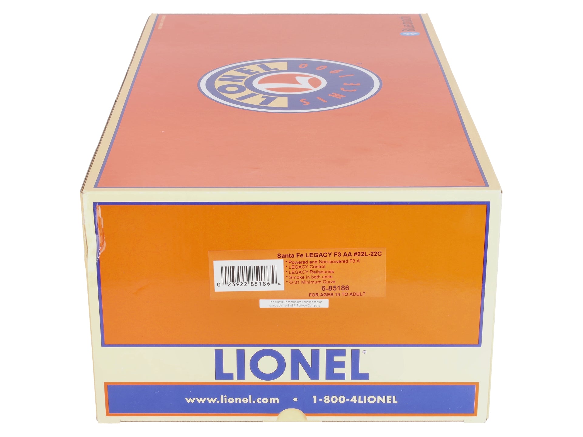 Lionel 6-85186 O Santa Fe Legacy AA F3 Diesel Locomotive #22L/22C