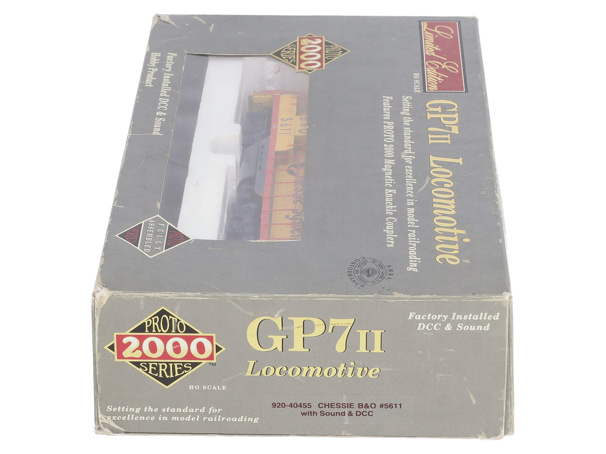 Proto 2000 920-40455 HO B&O Chessie GP7 Diesel Locomotive #5611 w/Sound/DC/DCC LN/Box