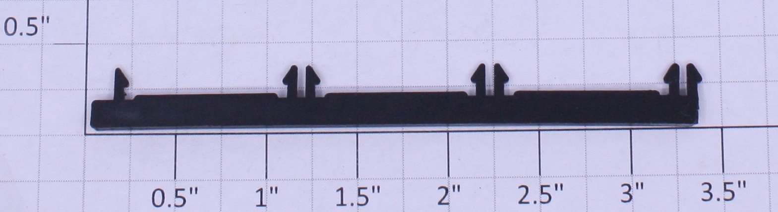 Lionel 9700-15X Black Plastic 4-Prong Door Guide
