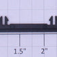 Lionel 9700-15X Black Plastic 4-Prong Door Guide