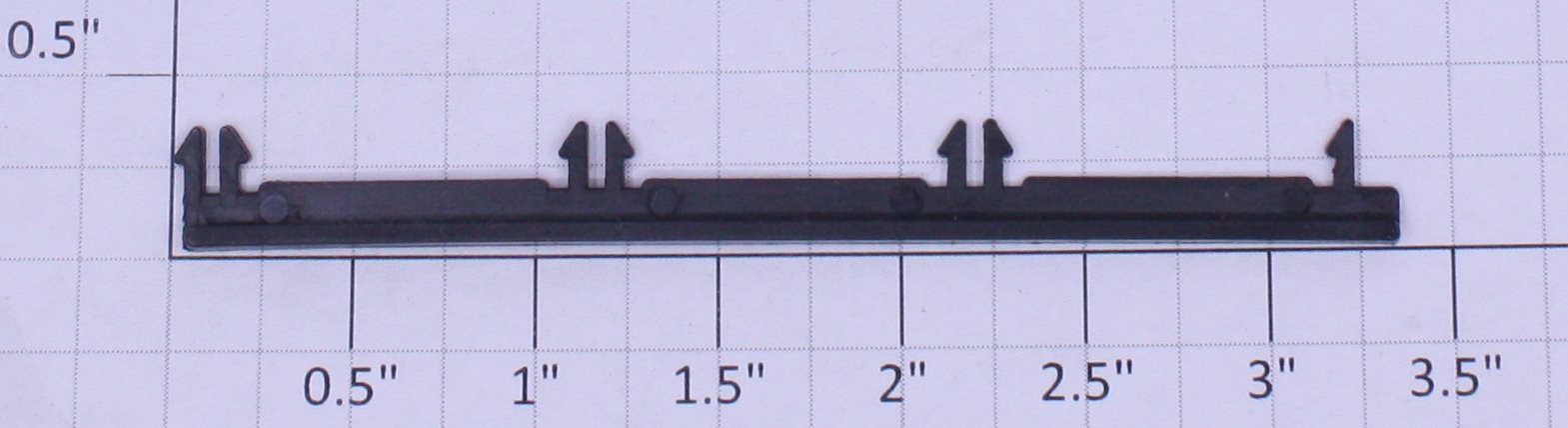 Lionel 9700-15X Black Plastic 4-Prong Door Guide