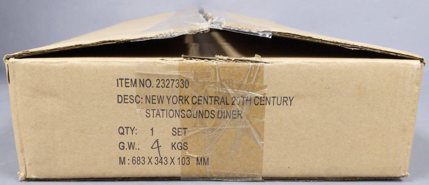 Lionel 2327330 O Gauge NYC 20th Century Limited 21'' StationSounds Diner Car Set