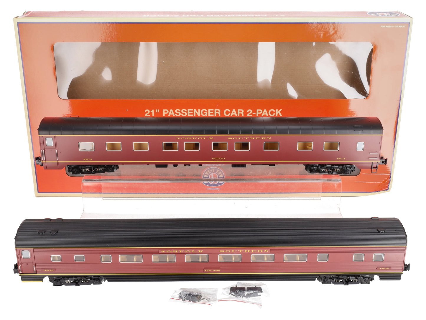 Lionel 2027190 O Gauge Norfolk Southern 21" Executive Passenger Cars (Pack of 2)