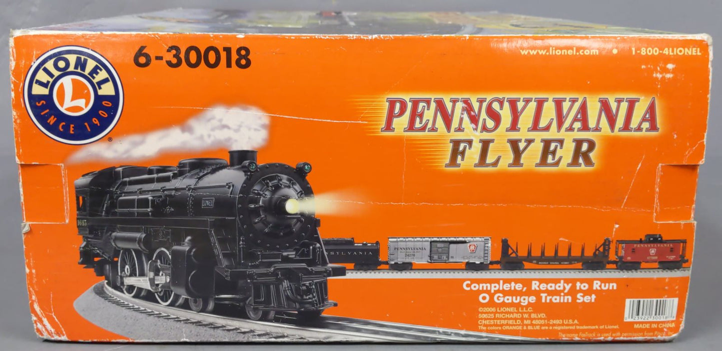Lionel 6-30018 O Gauge Pennsylvania Flyer Steam Freight Train Set/Box