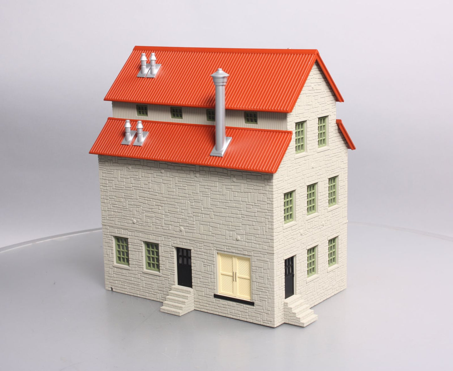MTH 30-90188 O Granary Layout Building Gray Stone w/Red Oxide Roof NIB