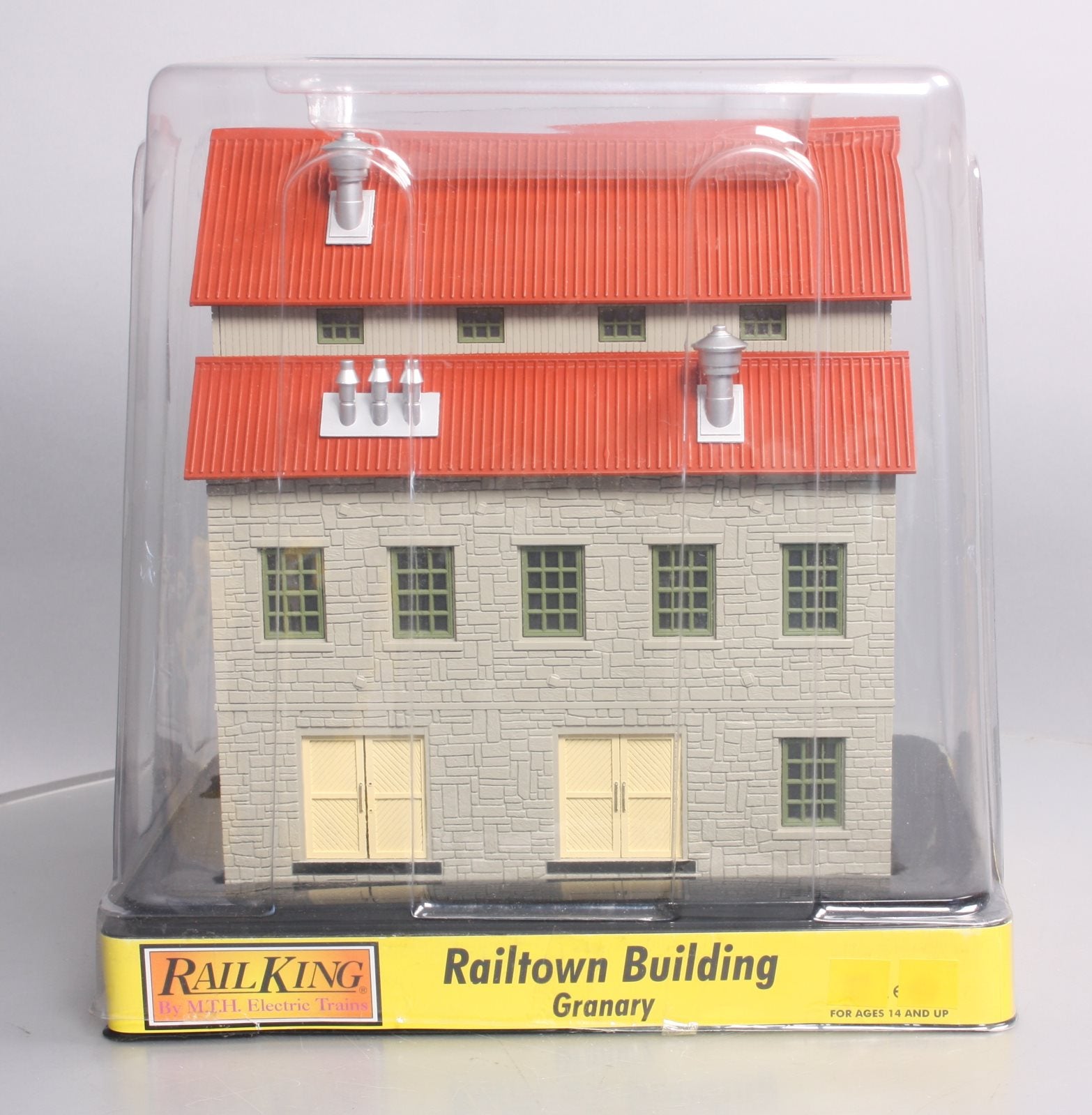 MTH 30-90188 O Granary Layout Building Gray Stone w/Red Oxide Roof NIB