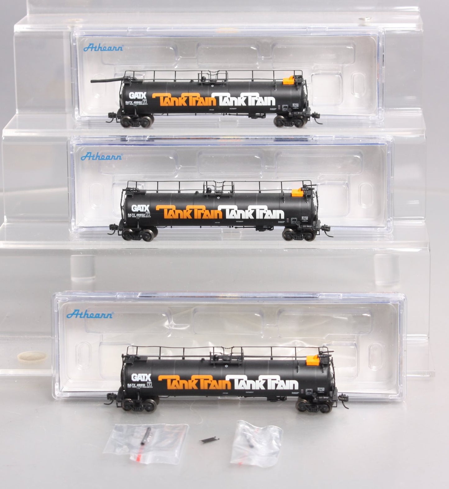 Athearn 14991 N GATX/Early TankTrain A/B Ends & Intermediate Car