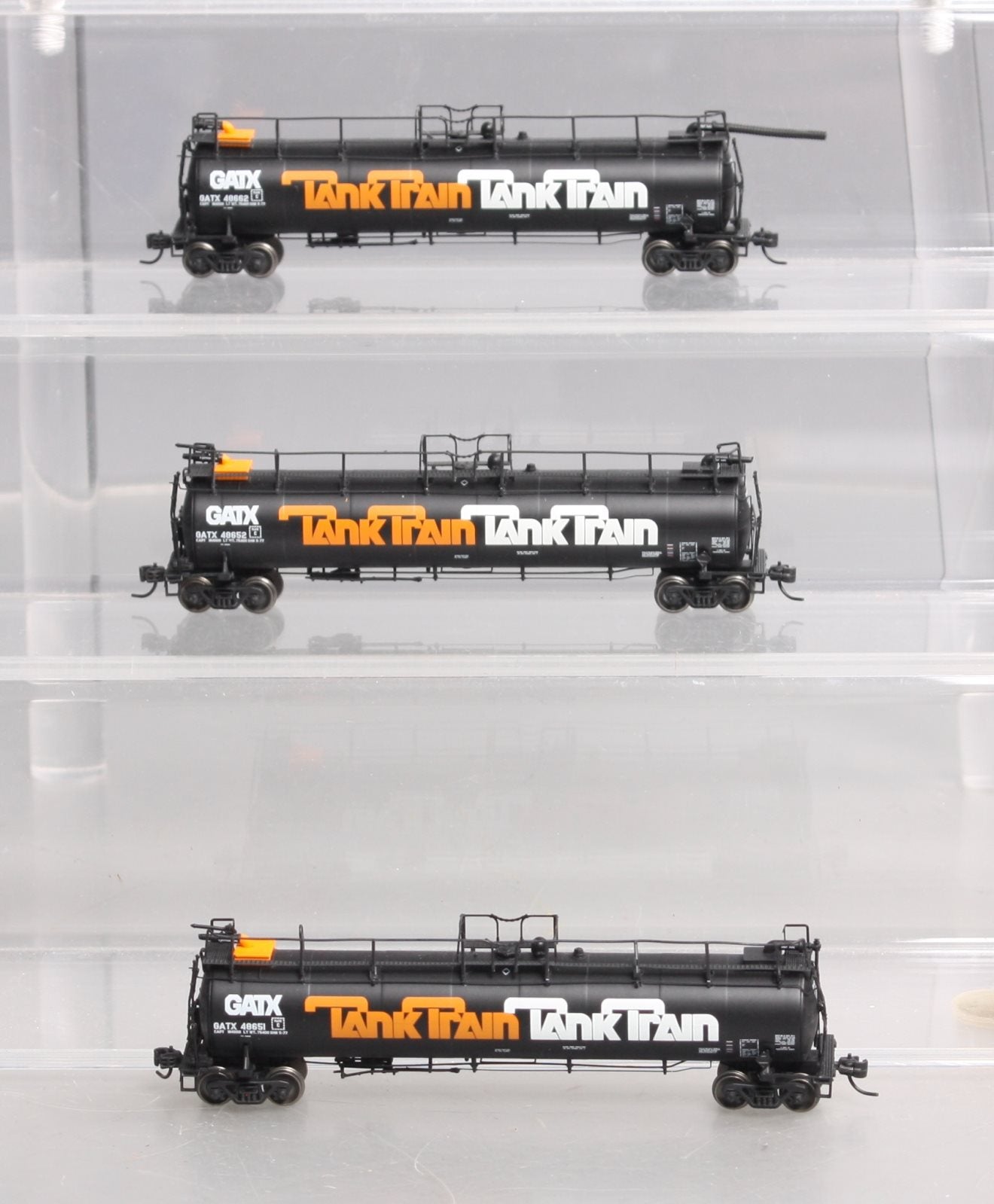 Athearn 14991 N GATX/Early TankTrain A/B Ends & Intermediate Car