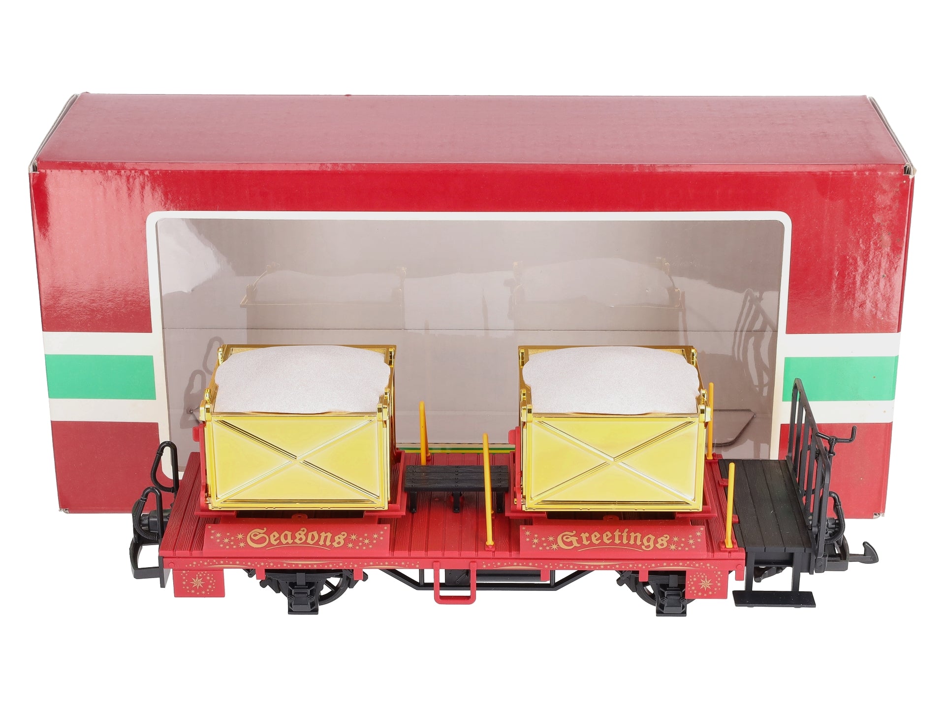 LGB 42140 Christmas Transport Car w/Gold Boxes – Trainz
