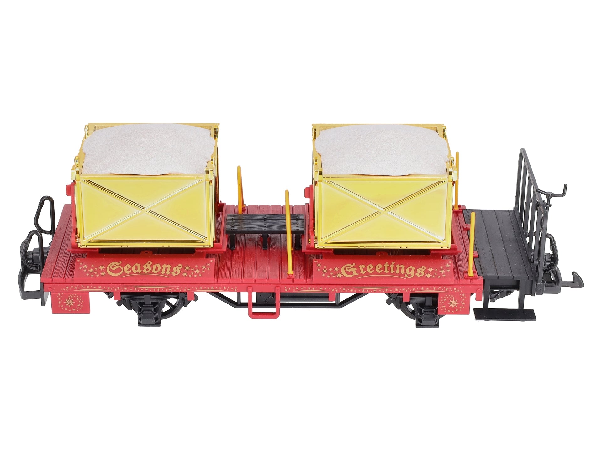 LGB 42140 Christmas Transport Car w/Gold Boxes