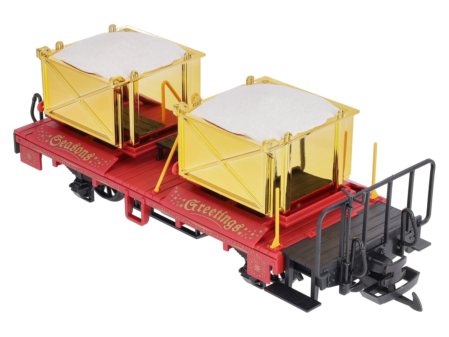 LGB 42140 Christmas Transport Car w/Gold Boxes