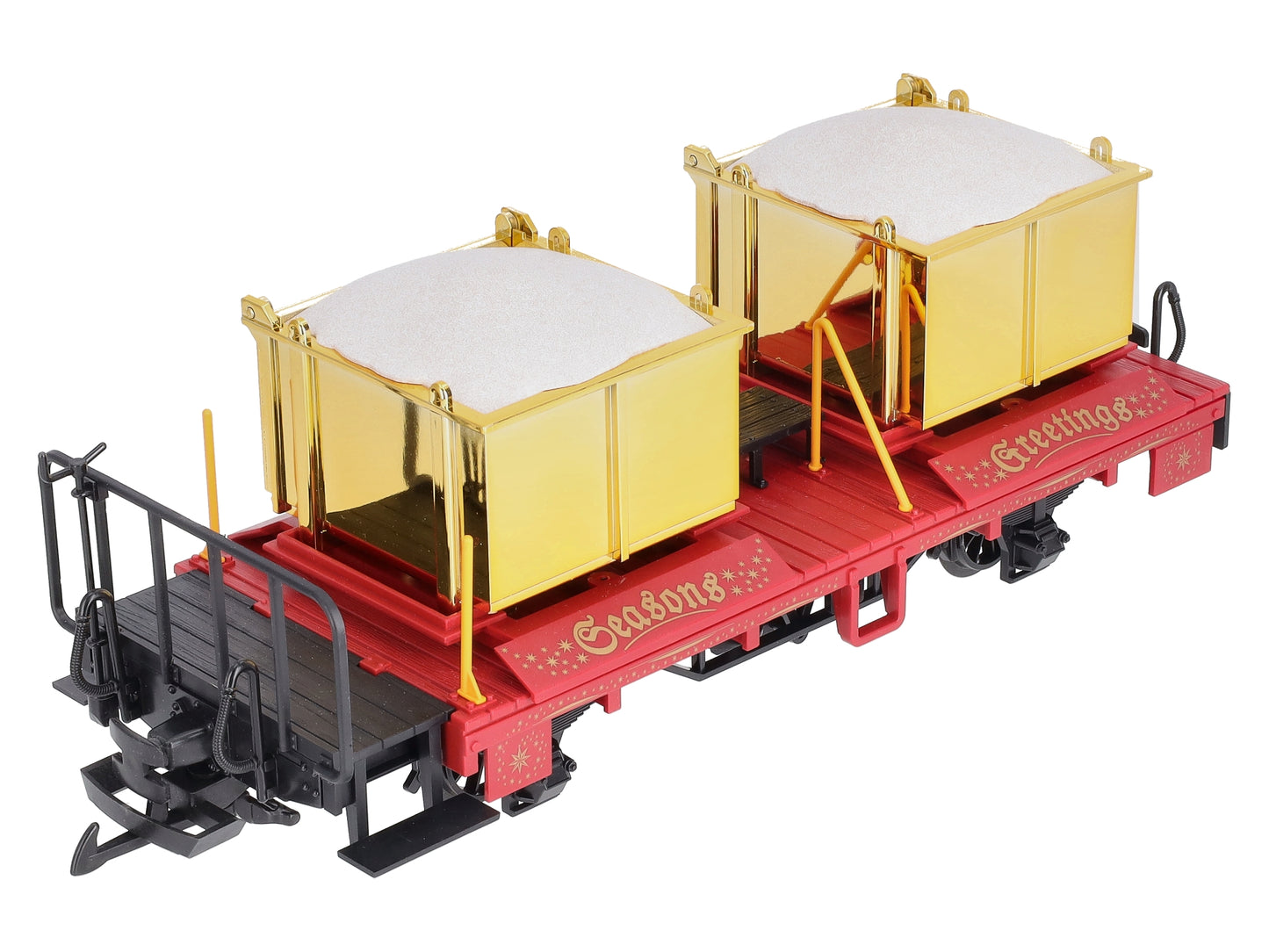 LGB 42140 Christmas Transport Car w/Gold Boxes