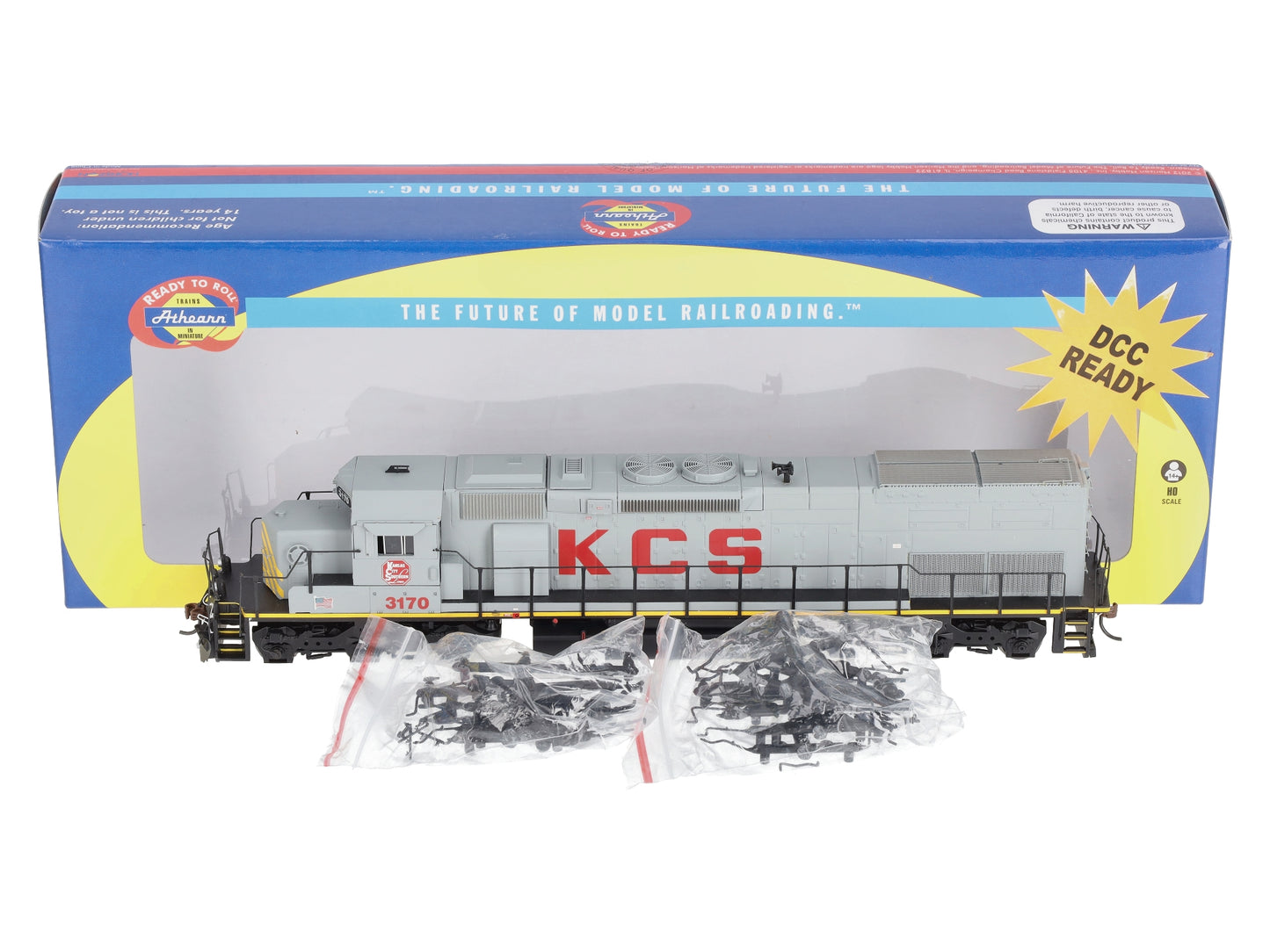 Athearn 98329 HO Kansas City Southern SD40T-2 Diesel Locomotive #3170