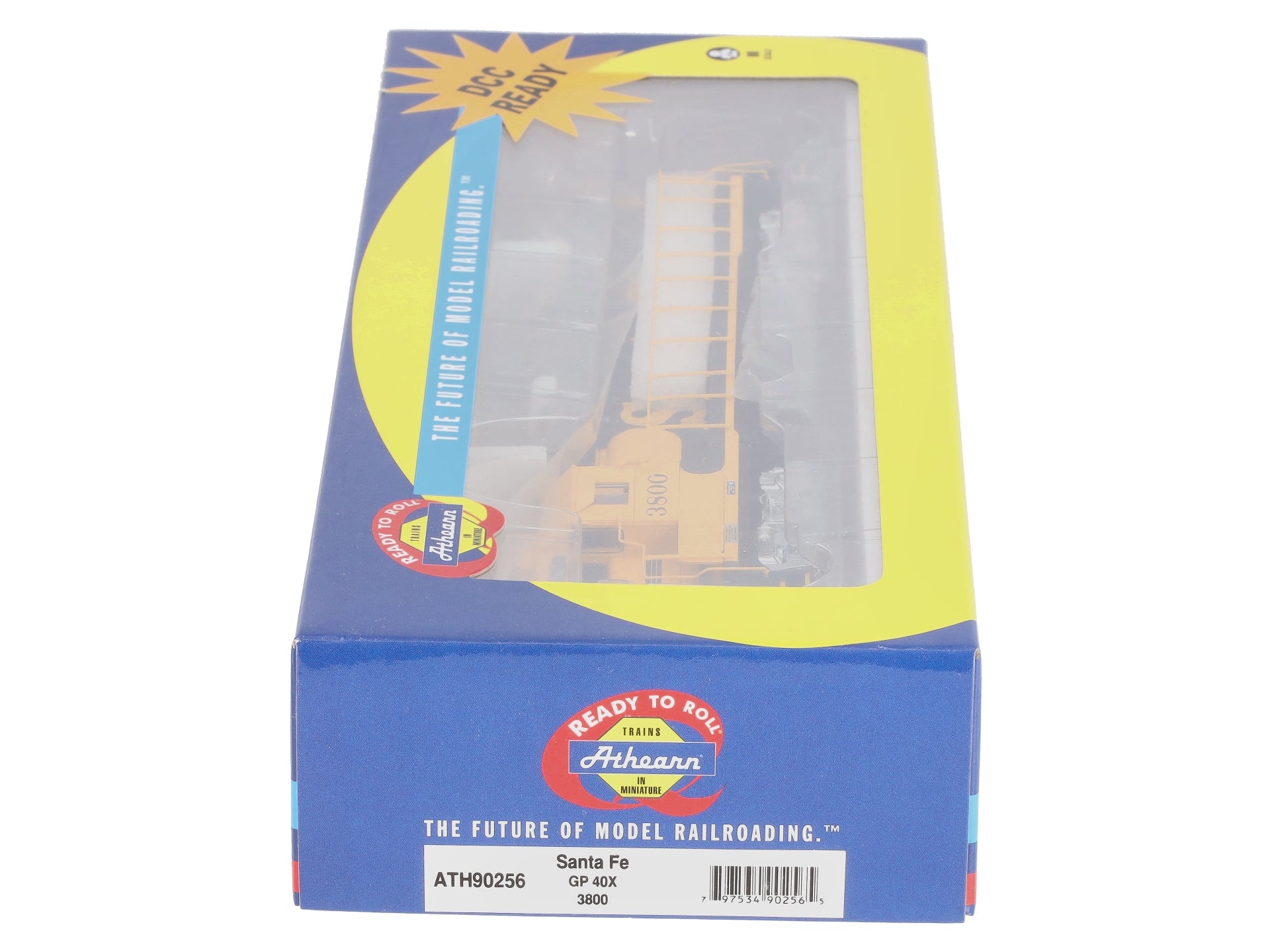 Athearn 90256 HO Santa Fe GP40X Short Hood Ready to Run #3800